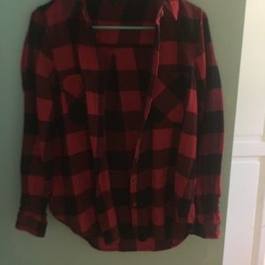 Red and black checkered flannel